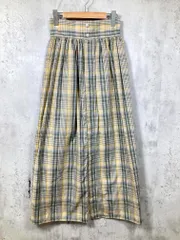 SENSE OF PLACE センスオブプレイス アーバンリサーチ AA85-25A020 マドラスチェックマキシ スカート size36/黄 ■■レディースのサムネイル