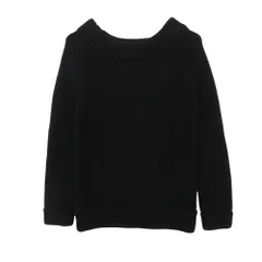 MARC JACOBS マークジェイコブス セーター オフショル ニット プルオーバートップス 長袖 切替 リブ ストレート タイト ブラック S【M】 レディース 【中古】のサムネイル