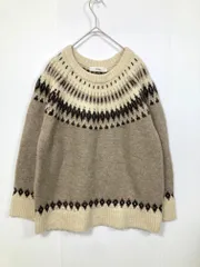 Auntie Rosa Holiday アンティローザホリデー ノルディック クルーネック ニット セーター sizeF/ベージュ ◇■レディースのサムネイル