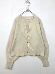 THE SHOP TK ザショップティーケー タケオキクチ 変形金ボタン ショート丈 ニット カーディガン sizeL/アイボリー ■■レディースのサムネイル