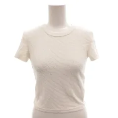 ティーバイアレキサンダーワン T by Alexanderwang モノグラムパイル クロップド TEE Tシャツ カットソー 総柄 半袖 XS 白 ホワイト 4CC1241426 /FF IBO100のサムネイル