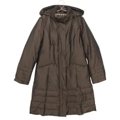 DAKS ダックス コート ハウスチェック柄裏地 ダウン アウター ブラウン 42【L】 レディース 【中古】のサムネイル