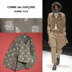 コムデギャルソンオムプリュス 2014SS ポリ縮絨 切替 パッチワーク