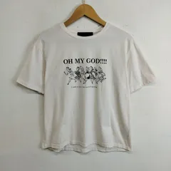Micalle Micalle ミカーレミカーレ 半袖 Tシャツ OH MY GOD 女性 プリント グラフィック クルーネック コットン 古着 VINTAGE ホワイト G643のサムネイル