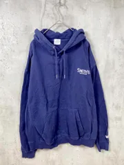 coen コーエン SMITH'S AMERICAN 刺繍ロゴ 裏毛 プルオーバー パーカー sizeL/紺  ■■レディースのサムネイル