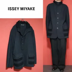ISSEY MIYAKE MEN 2008AW ニット切替 オーバーサイズコートのサムネイル