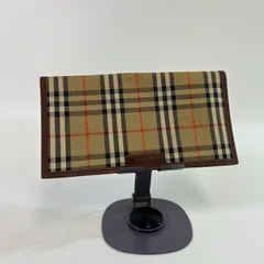 BURBERRY LONDON バーバリー ノバチェック 二つ折り長財布 ブラウン レザー レディース 26070393のサムネイル