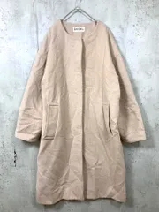 snidel スナイデル SWF197007 ロング ノーカラー コート sizeF/ベージュ ◆■レディースのサムネイル