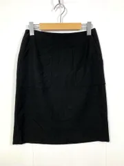 green label relaxing グリーンレーベルリラクシング ユナイテッドアローズ 3624-138-2255 定価9900円 パウダー TR ミディ スカート size38/黒  ■■レディースのサムネイル