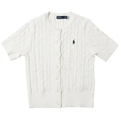 【新品未使用】Polo By Ralph Lauren ラルフローレン レディース スリム カーディガンニット フロントボタン コットン セーター 在庫一掃価格のサムネイル