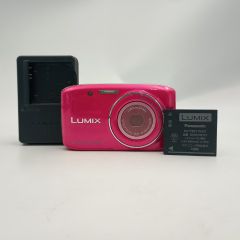 Panasonic LUMIX DMC-S1 ピンク 動作確認済みバッテリー付き - メルカリ