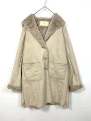 PAGEBOY ページボーイ 011-0307-813-815 フェイクムートン ファー コート sizeM/ベージュ ◆■レディースのサムネイル