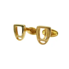 GUCCI グッチ カフス ロゴ ボタン カフリンクス アクセサリー ゴールド メンズ 【中古】のサムネイル