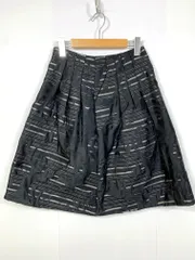 LANVIN COLLECTION ランバンコレクション D9G2059 タック Aライン 台形 スカート size36/黒 ■■レディースのサムネイル
