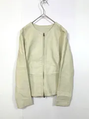 ESTNATION エストネーション 82-109-08-080010 レザー ジャケット size36/クリーム ■■◎レディースのサムネイル