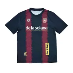 デラソラーナ（De la Solana）サッカー フットサル プラクティスシャツ JAGGED DS TEE ネイビー×エンジ DS26S55-124のサムネイル
