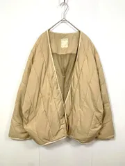 URBAN RESEARCH アーバンリサーチ 中綿 ノーカラー ブルゾン ジャケット sizeF/ベージュ ◆■レディースのサムネイル
