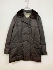 MAX&Co. マックスアンドコー ファー ナイロン ダブル コート size40/茶 ◆■レディースのサムネイル
