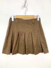 Oriens JOURNAL STANDARD オリエンス ジャーナルスタンダード 23-060-421-8060-1-0 定価9900円 ピンストライププリーツミニ スカート sizeS/茶 ■■レディースのサムネイル