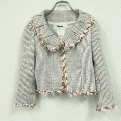 Rene　ルネ　ファンシーツイードジャケット/ナイロンジャケット　フック開き　マルチカラー　36サイズ　古着のサムネイル