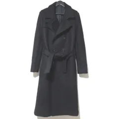 美品 03AW DIOR HOMME ディオールオム ラスター期 ウール カシミヤブレンド ダブルブレスト トレンチコート 3HH1035053 ブラック メンズ 古着 中古 USEDのサムネイル