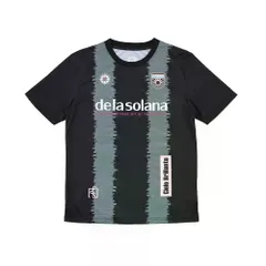 デラソラーナ（De la Solana）サッカー フットサル プラクティスシャツ JAGGED DS TEE ブラック×ターコイズ DS26S55-286のサムネイル