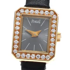 ピアジェ PIAGET P10691 ミニプロトコール K18PG ダイヤベゼル クォーツ レディース 保証書付き_937995のサムネイル