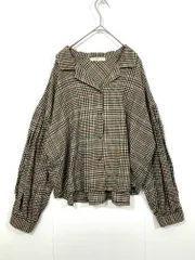 CHILD WOMAN チャイルドウーマン 45-01-BL-011-19-2 チェック 長袖 シャツ sizeF/茶 ■■レディースのサムネイル