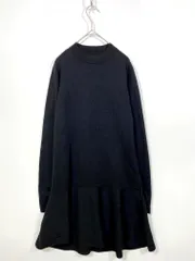 DEICY デイシー 長袖 ヘムフリル ニット ワンピース sizeF/黒 ■■レディースのサムネイル