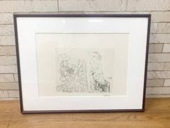 ピカソ ヴィンテージ複製版画 E.A. 表記 1968年 額装 142-2 ピカソ ヴィンテージ複製版画 E.A. 表記 1968年 額装 142-2 - メルカリ