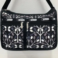 6587　LeSportsac　レスポートサック　デラックスエブリデイ　ショルダーバッグ　ブラック　黒　レディース　軽量　ツリー　木のサムネイル