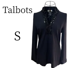 ★美品 Talbots タルボット ブラック 長袖 シャツ・ブラウス Sのサムネイル