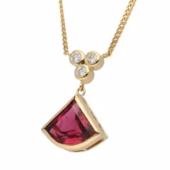 WAKO 和光 ピンクトルマリン(2.51ct)ダイヤモンド(0.16ct)ペンダント ネックレス 41cm 750 K18 YG イエローゴールド【送料無料】【中古】TMR2606190004のサムネイル