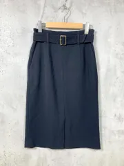 La TOTALITE ラトータリテ 17-060-140-5311-3-0 ベルト付き タイト スカート size36/黒 ■■レディースのサムネイル
