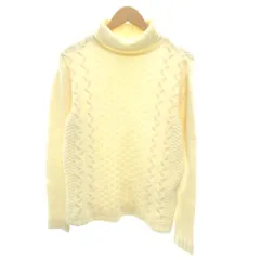 5351プールオム 5351 POUR LES HOMMES ニット セーター 46 タートルネック 切り替えデザイン 長袖 アイボリー /YF ■ECF007のサムネイル