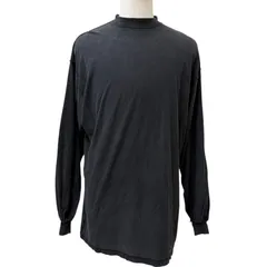 良品□BALENCIAGA バレンシアガ 25SS 818141 Medium Fit L/S T-Shirt インサイドアウト ダメージ加工 長袖Ｔシャツ ブラック 1 正規品のサムネイル