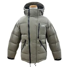 美品▼NANGA ナンガ WHITE LABEL ホワイトレーベル type2 フーデッド ダブルジップアップ 最強ダウンジャケット カーキ S 正規品 メンズのサムネイル