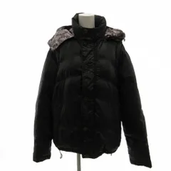 ポールスミス PAUL SMITH 美品 ダウンジャケット フーデッド キルティング マルチギミック 裏地コイン柄  Xl 黒 ブラック  /MXのサムネイル