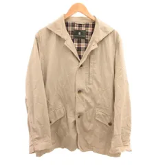 ザ スコッチ ハウス The Scotch House カントリージャケット コットンピケ テーラードカラー L ベージュ /JS ■ECF007のサムネイル