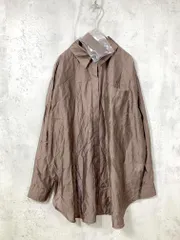 美品■Andemiu アンデミュウ AMRN1855MT  定価8250円  シアーベルトツキ シャツ sizeF/茶■■レディースのサムネイル