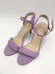 nano universe ナノユニバース ピーチスキン ヒール アンクルストラップ サンダル size38/紫 ■◆レディースのサムネイル