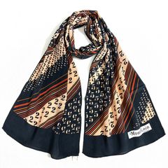 ☆Mont Loin 2・5・7モチーフ レジメンタル柄 レトロヴィンテージ シルクストール