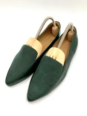 GLOBAL WORK グローバルワーク 撥水 オペラ フラット パンプス sizeM/緑 ■■レディースのサムネイル