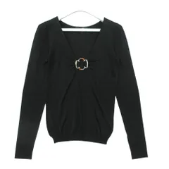 GUCCI グッチ カットソー フロントモチーフ 長袖 ストレッチ ブラック S レディース 【中古】のサムネイル