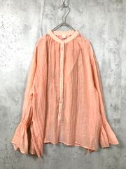 DES PRES ラミー ギャザースリーブ シアーブラウス ゆったり 36 - メルカリ