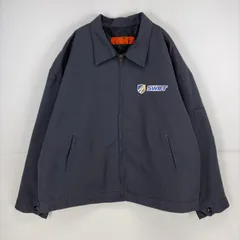 古着 レッドキャップ RED KAP ジャケット フルジップ 中綿ライナー ワンポイント プリント ワーク 作業着 3XL  グレー 無地 メンズのサムネイル