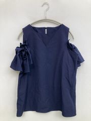 Pois アシンメトリートップス ネイビー　Sサイズ Pois アシンメトリートップス ネイビー Sサイズ - メルカリ