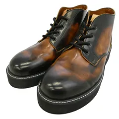 glamb グラム GB0125-AC01 Four Holes Chukka Boots フォーホール チャッカ ブーツ ブラウン系 ブラック系 27.5【中古】のサムネイル