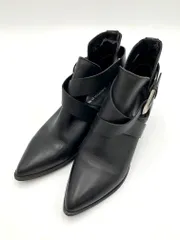 ROSE BUD ローズバッド CHRISTIAN DI RICCIO 定価20900円 バックル ベルト ショート ブーツ size36/黒 ■■◎レディースのサムネイル