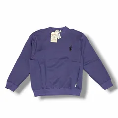 参考上代17600円 未使用 CALEE 25AW HIGH GAUGE DOUBLE KNIT CREW NECK SW クルーネックスウェット トレーナー キャリー CL-25AW019 パープル M （17694M）のサムネイル